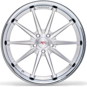 22" FERRADA WHEELS FR4 SILVER MACHINED CHROME LIP FINISH RIMS - Image 2