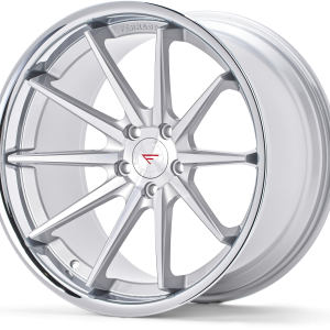 22" FERRADA WHEELS FR4 SILVER MACHINED CHROME LIP FINISH RIMS - Image 3