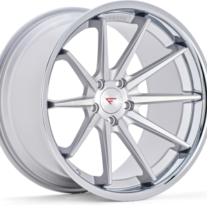 22" FERRADA WHEELS FR4 SILVER MACHINED CHROME LIP FINISH RIMS