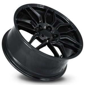 19" FACTORY REPRODUCTIONS WHEELS FR 401F C8 CORVETTE Z06 GLOSS BLACK FINISH RIMS - Image 3