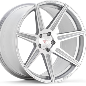 20" FERRADA WHEELS F8-FR7 SILVER MACHINED FLOW FORMED FINISH RIMS