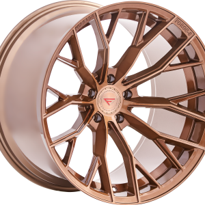 22" FERRADA WHEELS F8-FR9 BRUSHED COBRE FLOW FORMED FINISH RIMS