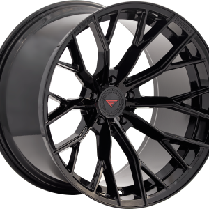 22" FERRADA WHEELS F8-FR9 OBSIDIAN BLACK FINISH FLOW FORMED RIMS