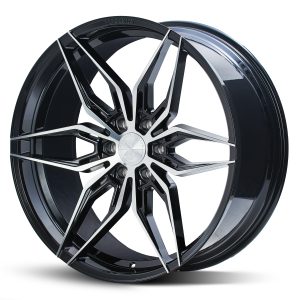 22" FERRADA WHEELS FT5 BLACK MACHINED FINISH RIMS - Image 2