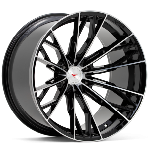 22" FERRADA WHEELS FTR11 MACHINED BLACK FINISH FLOW FORMED RIMS