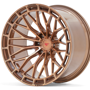 20" FERRADA WHEELS FTR12 MACHINED COBRE FINISH FLOW FORMED RIMS - Image 2
