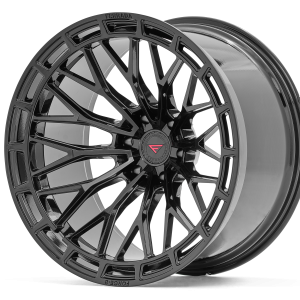 22" FERRADA WHEELS FTR12 OBSIDIAN BLACK FINISH FLOW FORMED RIMS - Image 2