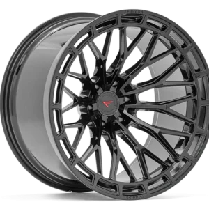 20" FERRADA WHEELS FTR12 OBSIDIAN BLACK FLOW FORMED FINISH RIMS
