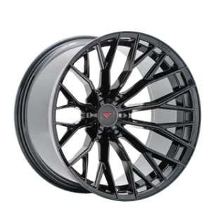20" FERRADA WHEELS FTR9 OBSIDIAN BLACK FLOW FORMED FINISH RIMS