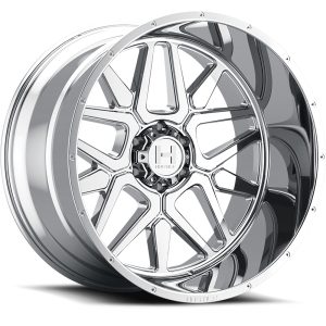 20" HOSTILE WHEELS H128 DIABLO CHROME FINISH RIMS