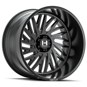 20" HOSTILE WHEELS H131 SYCLONE SATIN BLACK FINISH RIMS - Image 3