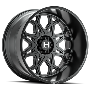 20" HOSTILE WHEELS H132 ANVIL SATIN BLACK FINISH RIMS - Image 3