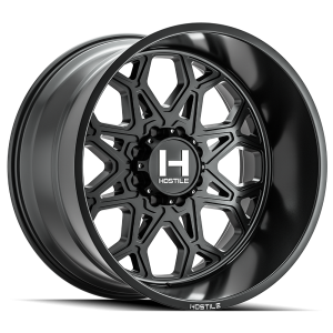 20" HOSTILE WHEELS H132 ANVIL SATIN BLACK FINISH RIMS