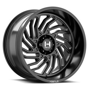 20" HOSTILE WHEELS H140 TWISSTER SATIN BLACK FINISH RIMS