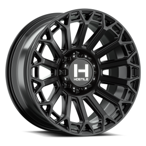 20" HOSTILE WHEELS H142 WARRIOR SATIN BLACK FINISH RIMS
