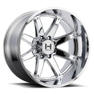 22" HOSTILE WHEELS H109 ALPHA CHROME FINISH RIMS - Image 3