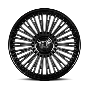 24" DOLCE LUXURY RAZZO MATTE BLACK GLOSS BLACK LIP FINISH RIMS