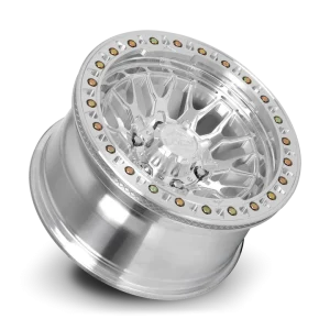 17" LOCK OFF-ROAD WHEELS INVADER BEADLOCK ONLY MACHINED POLISHED FINISH RIMS - Image 3