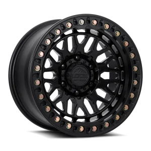 17" LOCK OFF-ROAD WHEELS INVADER BEADLOCK ONLY MATTE BLACK FINISH RIMS