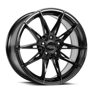 20" KATANA WHEELS KR10 GLOSS BLACK FINISH RIMS - Image 3