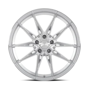 18" KATANA WHEELS KR10 GLOSS SILVER MACHINED FINISH RIMS