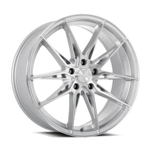 20" KATANA WHEELS KR10 GLOSS SILVER MACHINED FINISH RIMS - Image 3