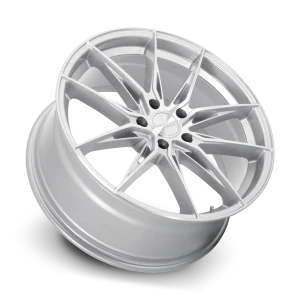 18" KATANA WHEELS KR10 GLOSS SILVER MACHINED FINISH RIMS - Image 4