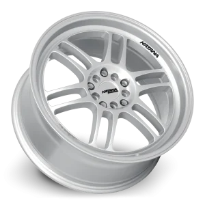 17" KATANA WHEELS KR02 GLOSS SILVER FINISH RIMS - Image 4