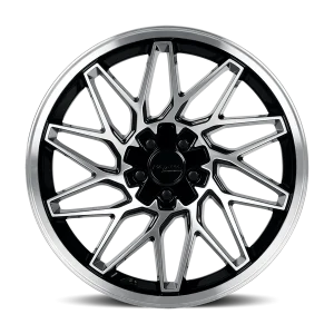 18" KATANA WHEELS KR09 GLOSS BLACK MACHINED FINISH RIMS