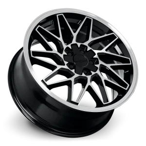 18" KATANA WHEELS KR09 GLOSS BLACK MACHINED FINISH RIMS - Image 4