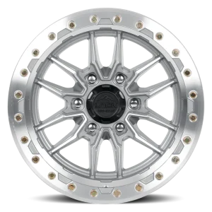 17" LOCK OFF-ROAD WHEELS KRAWLER MACHINED POLISHED CLEAR COAT FINISH RIMS - Image 2