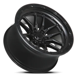 20" LOCK OFF-ROAD WHEELS KRAWLER MATTE BLACK MATTE BLACK RING FINISH RIMS - Image 3