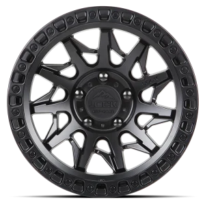 20" LOCK OFF-ROAD WHEELS LUNATIC MATTE BLACK MATTE BLACK RING FINISH RIMS - Image 2
