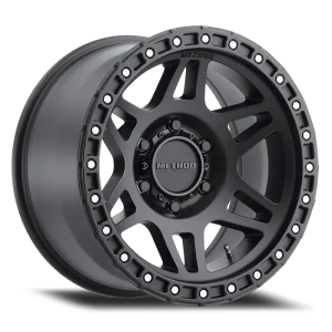 17" METHOD WHEELS 312 MATTE BLACK FINISH RIMS