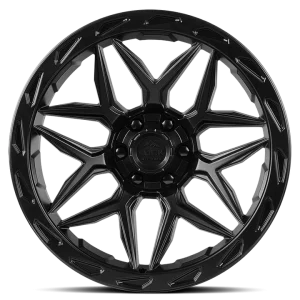 17" LOCK OFF-ROAD WHEELS MATRIX MATTE BLACK MATTE BLACK RING FINISH RIMS - Image 2