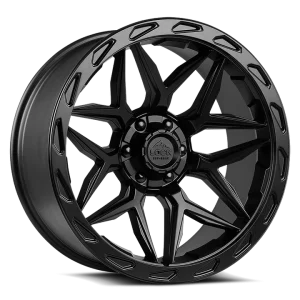 20" LOCK OFF-ROAD WHEELS MATRIX MATTE BLACK MATTE BLACK RING FINISH RIMS
