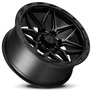 17" LOCK OFF-ROAD WHEELS MATRIX MATTE BLACK MATTE BLACK RING FINISH RIMS - Image 3