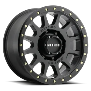 17" METHOD WHEELS 305 NV HD MATTE BLACK FINISH RIMS