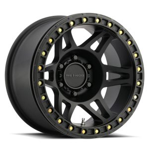 17" METHOD WHEELS 106 BEADLOCK MATTE BLACK OFF-ROAD RIMS