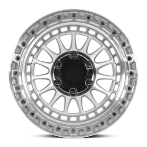 17" LOCK OFF-ROAD WHEELS MOJAVE MACHINED POLISHED CLEAR COAT FINISH RIMS - Image 2