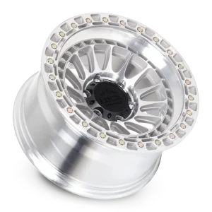 17" LOCK OFF-ROAD WHEELS MOJAVE MACHINED POLISHED CLEAR COAT FINISH RIMS - Image 3