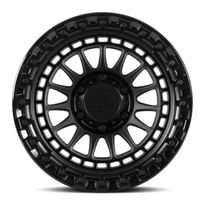 20" LOCK OFF-ROAD WHEELS MOJAVE MATTE BLACK GLOSS BLACK RING FINISH RIMS - Image 2