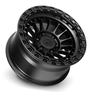 17" LOCK OFF-ROAD WHEELS MOJAVE MATTE BLACK MATTE BLACK RING FINISH RIMS - Image 3