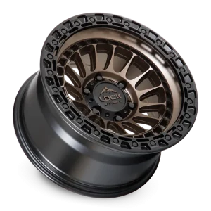 17" LOCK OFF-ROAD WHEELS MOJAVE MATTE BRONZE MATTE BLACK RING FINISH RIMS - Image 3