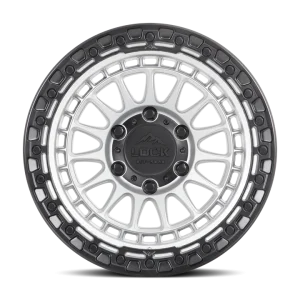 20" LOCK OFF-ROAD WHEELS MOJAVE MATTE SILVER MATTE BLACK RING FINISH RIMS - Image 2