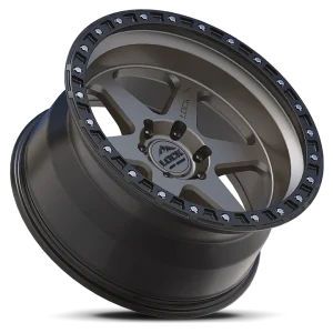 17" LOCK OFF-ROAD WHEELS OLYMPUS MATTE GREY MATTE BLACK RING FINISH RIMS - Image 3