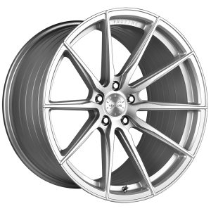 19" VERTINI WHEELS RFS1.1 BRUSHED SILVER FLOW FORMED FINISH RIMS