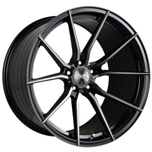21" VERTINI WHEELS RFS1.2 GLOSS BLACK TINTED FACE FLOW FORMED FINISH RIMS