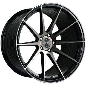19" VERTINI WHEELS RFS1.3 GLOSS BLACK TINTED FACE FLOW FORMED FINISH RIMS