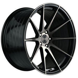 19" VERTINI WHEELS RFS1.3 GLOSS BLACK TINTED FACE FLOW FORMED FINISH RIMS - Image 2
